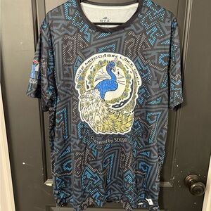 Disc Golf Black and Blue Graphic Men's Shirt